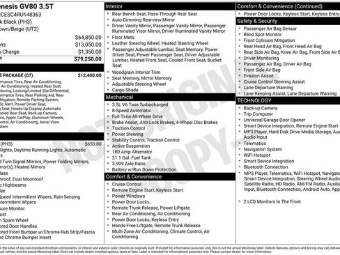 Used 2024 Genesis GV80 3.5T w/ Prestige Package AWD/4WD image 34