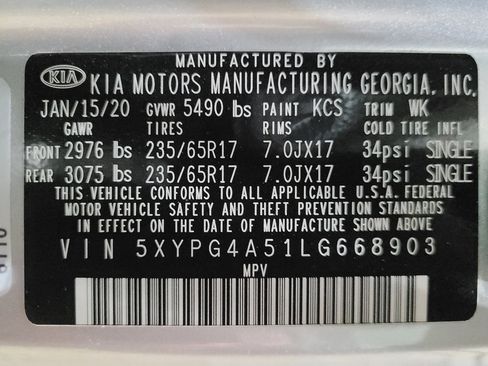 Used 2020 Kia Sorento FWD V6 image 33