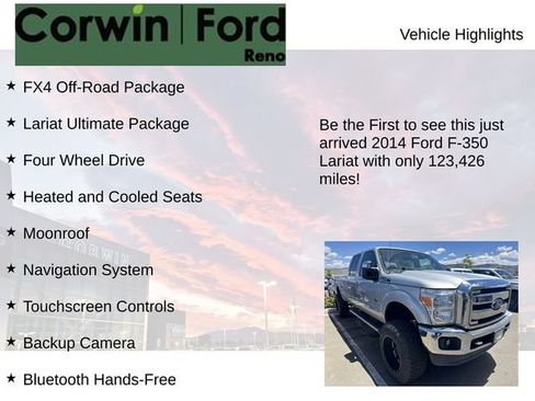 Used 2014 Ford F350 Lariat w/ Lariat Ultimate Package AWD/4WD image 4