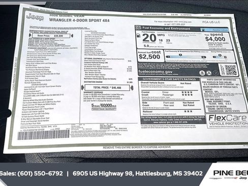 New 2026 Jeep Wrangler Sport image 12