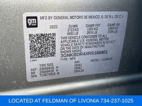 Certified 2024 Chevrolet Blazer LT w/ LPO, Floor Liner Package image 10