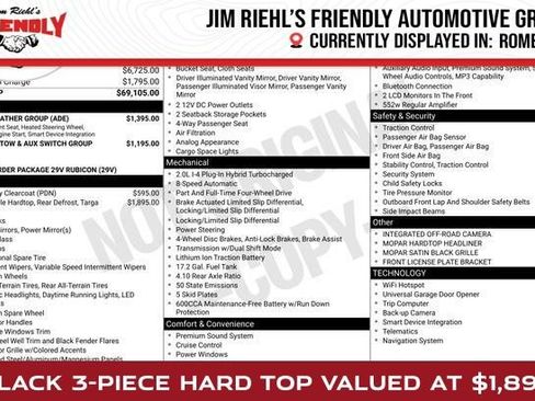 Used 2023 Jeep Wrangler Unlimited Rubicon 4xe w/ Cold Weather Group AWD/4WD image 1