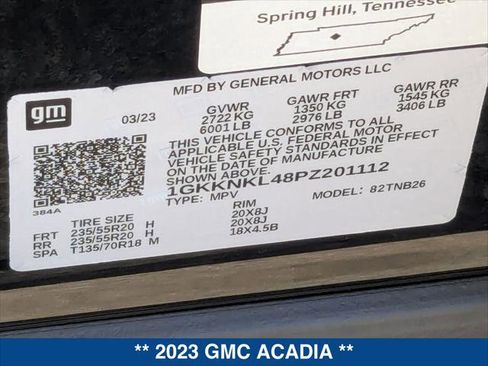 Used 2023 GMC Acadia SLE w/ Elevation Edition image 24
