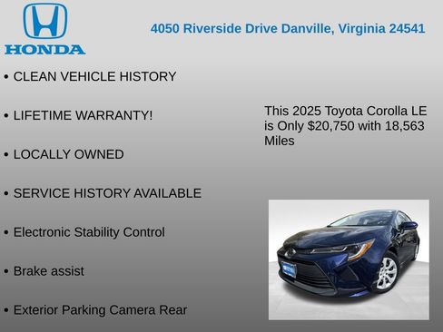 Used 2025 Toyota Corolla LE image 7