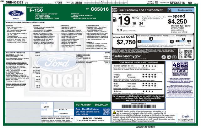 Used 2025 Ford F150 Platinum w/ Equipment Group 702A High AWD/4WD image 20