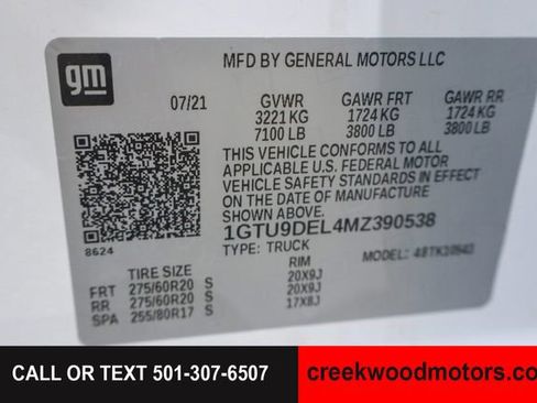 Used 2021 GMC Sierra 1500 SLT AWD/4WD image 67