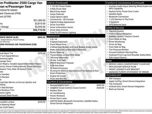 New 2026 RAM ProMaster 2500 w/ Convenience Group image 3