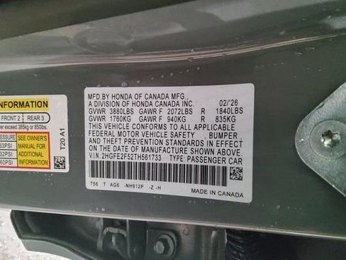 New 2026 Honda Civic Sport image 37