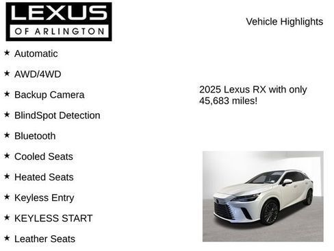 Used 2025 Lexus RX 450h AWD w/ Convenience Package image 8