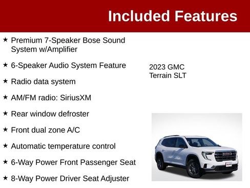 Used 2023 GMC Terrain SLT w/ Infotainment Package II AWD/4WD image 4