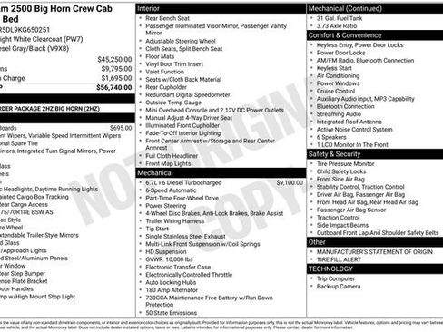 Used 2019 RAM 2500 Big Horn image 7