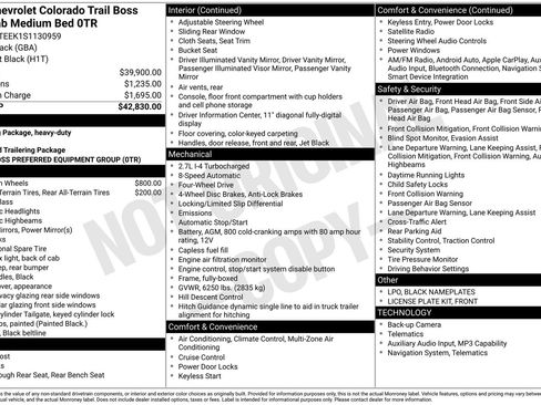 Certified 2025 Chevrolet Colorado Trail Boss AWD/4WD image 11