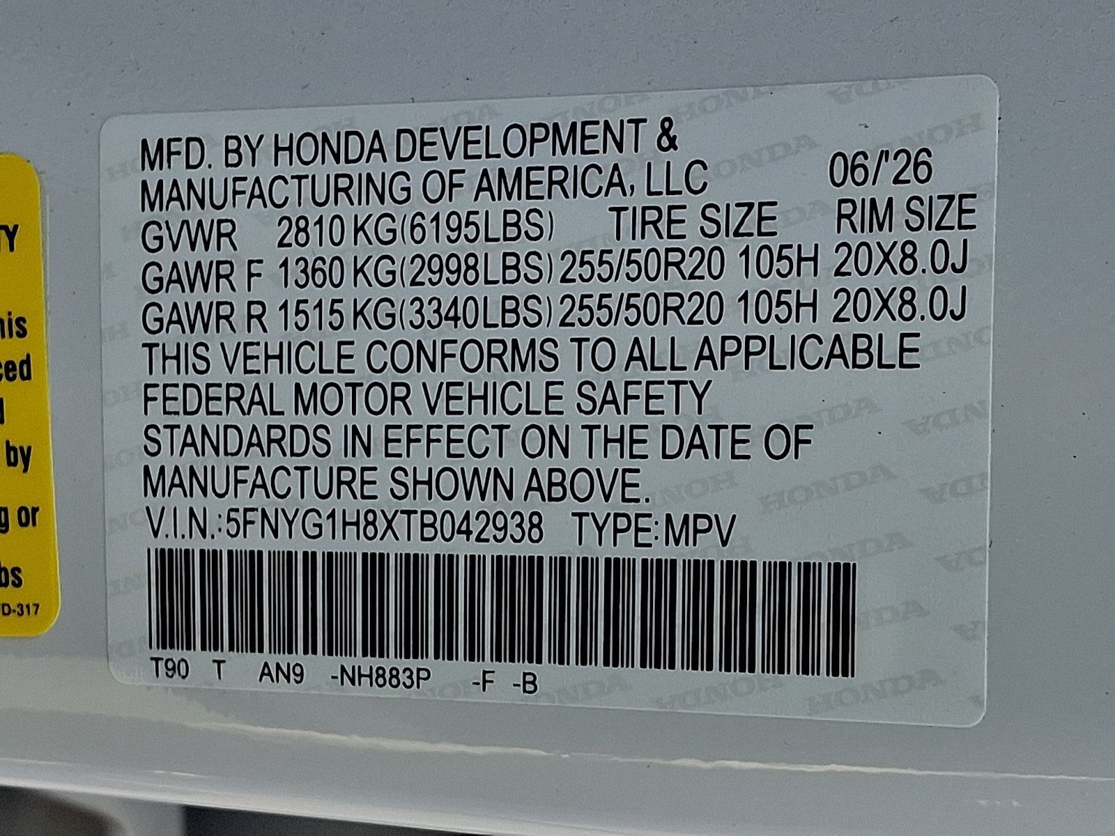 New 2026 Honda Pilot Elite image 10