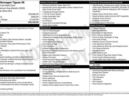 Certified 2024 Volkswagen Tiguan SE AWD/4WD image 3