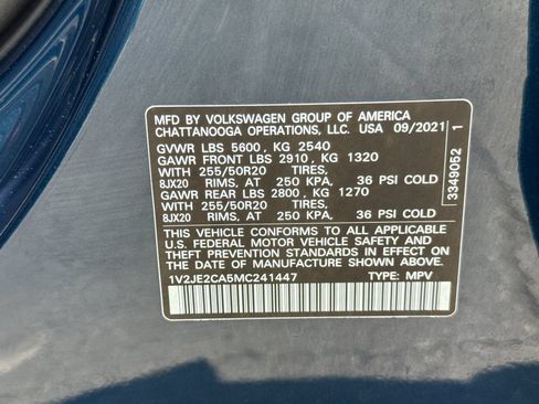 Used 2021 Volkswagen Atlas Cross Sport SE FWD image 27