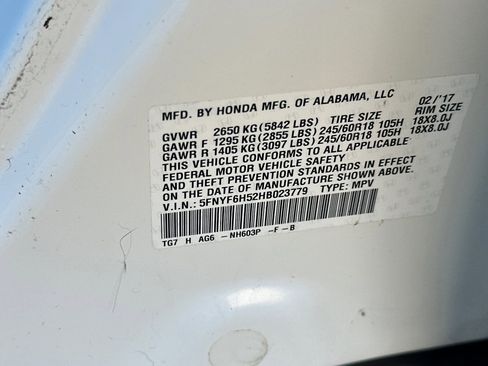 Used 2017 Honda Pilot EX-L image 36