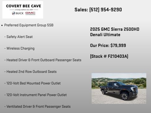 Certified 2025 GMC Sierra 2500 Denali Ultimate AWD/4WD image 18