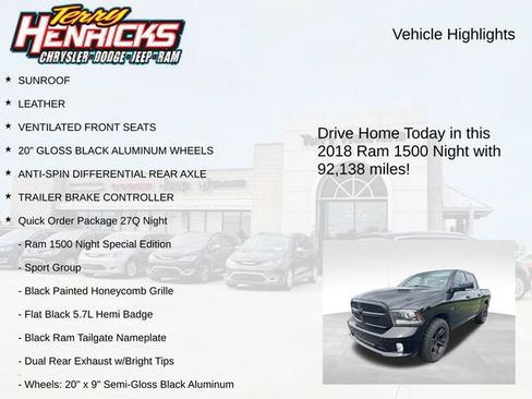 Used 2018 RAM 1500 Sport w/ Sport Premium Group AWD/4WD image 4