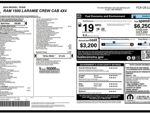 Used 2024 RAM 1500 Laramie AWD/4WD image 2