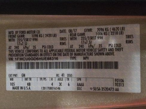 Used 2017 Ford Escape SE FWD image 33