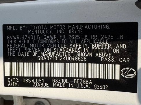 Used 2019 Lexus ES 350 w/ Premium Package FWD image 13