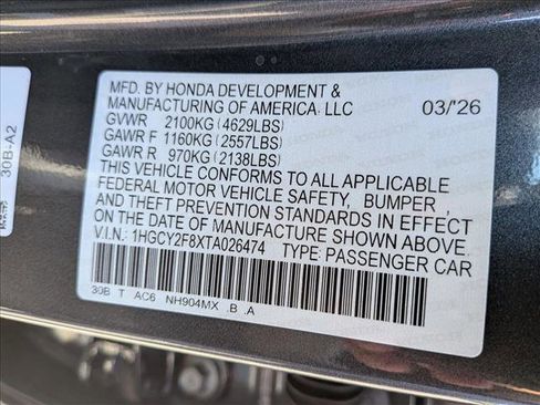 New 2026 Honda Accord Touring image 19