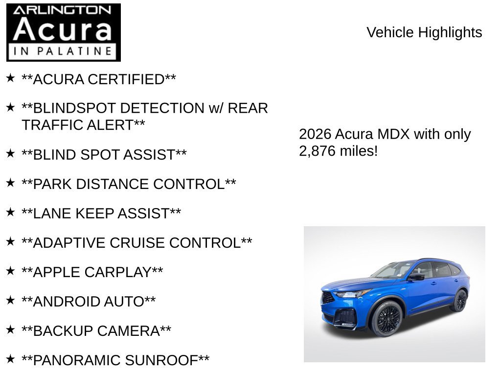 Used 2026 Acura MDX A-Spec w/ Advance Package AWD/4WD image 7