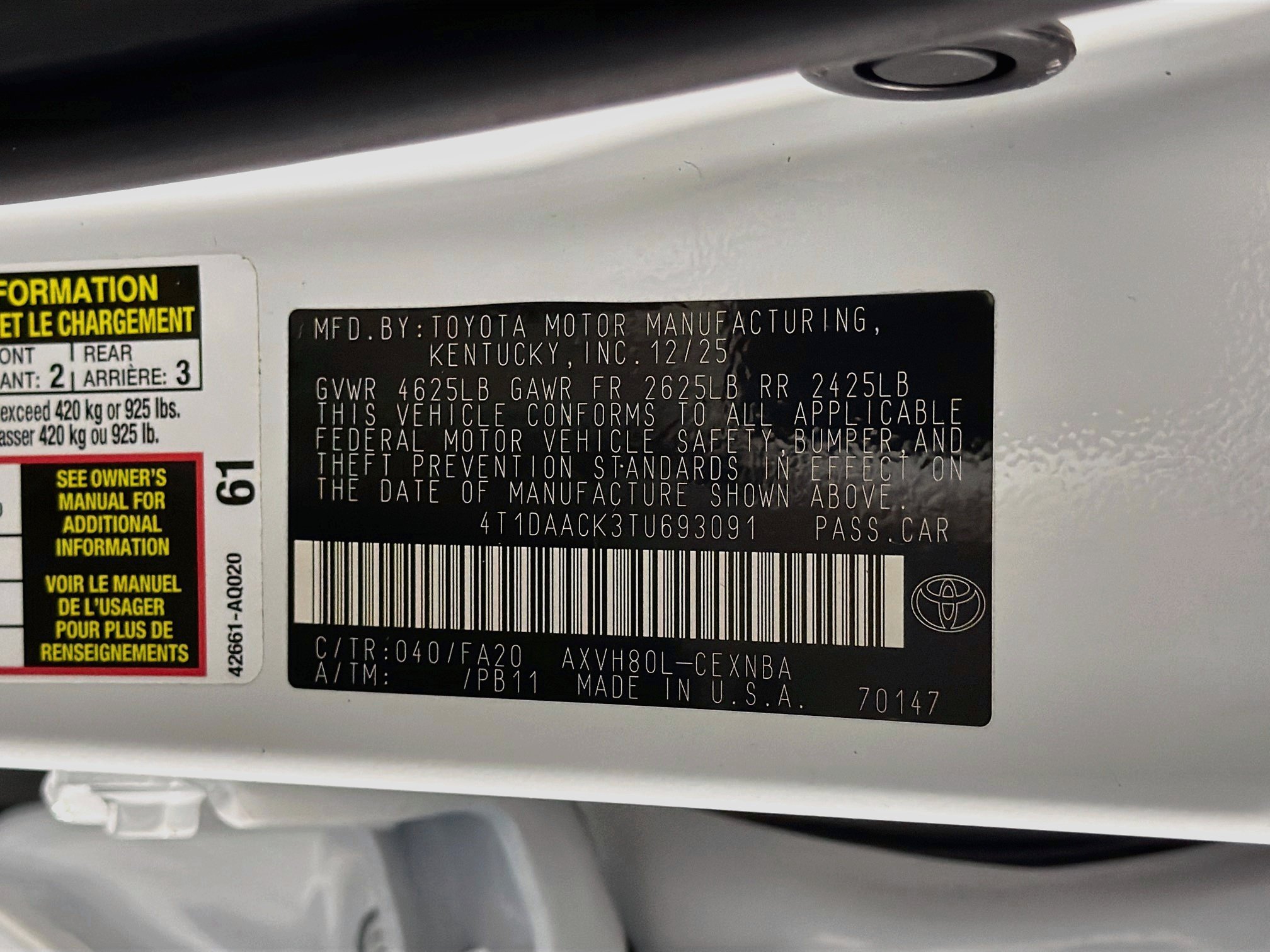 Used 2026 Toyota Camry LE FWD image 12