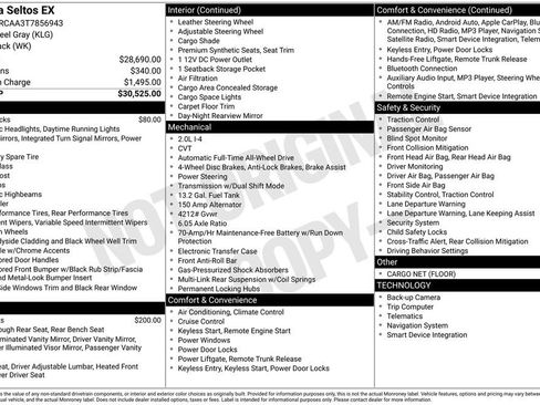 New 2026 Kia Seltos EX image 28
