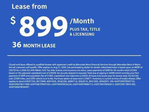 Used 2026 Mercedes-Benz GLS 450 4MATIC image 3