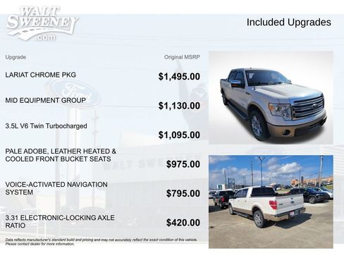 Used 2013 Ford F150 Lariat w/ Lariat Chrome Pkg image 5