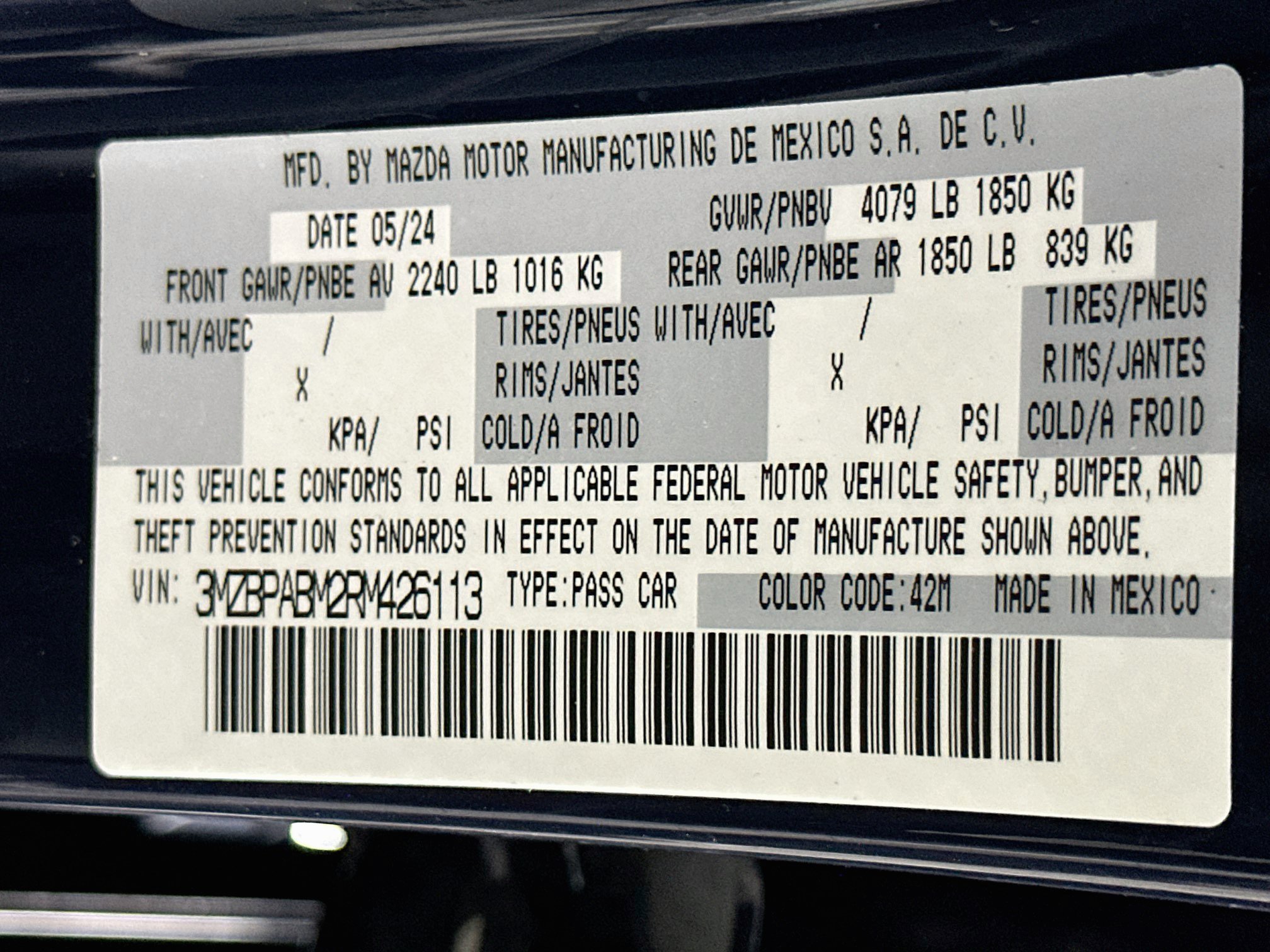 Used 2024 MAZDA MAZDA3 s FWD image 12