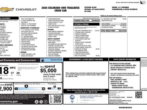 Used 2025 Chevrolet Colorado Trail Boss image 4