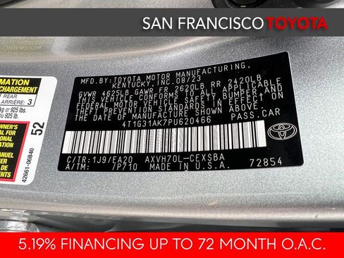 Certified 2023 Toyota Camry SE FWD image 39