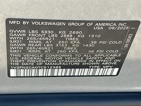 New 2026 Volkswagen Atlas SEL Premium R-Line AWD/4WD image 30