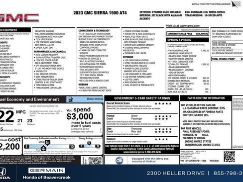 Used 2023 GMC Sierra 1500 AT4 w/ AT4 Premium Package AWD/4WD image 34