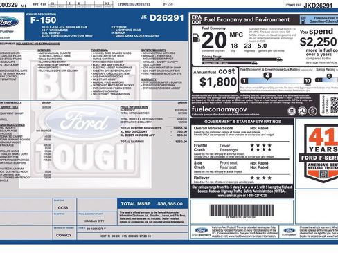 Used 2018 Ford F150 XL w/ Equipment Group 101A Mid AWD/4WD image 5