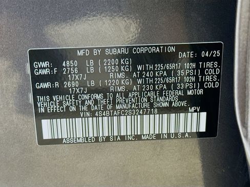 Certified 2025 Subaru Outback Premium w/ Popular Package #1 AWD/4WD image 30