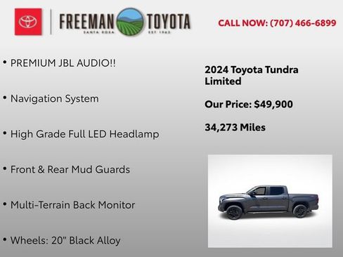 Used 2024 Toyota Tundra Limited w/ TRD Off-Road Package AWD/4WD image 10