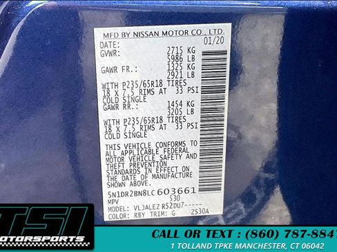 Used 2020 Nissan Pathfinder SV FWD image 31