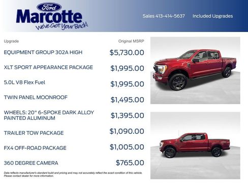 Certified 2021 Ford F150 XLT w/ Equipment Group 302A High AWD/4WD image 5