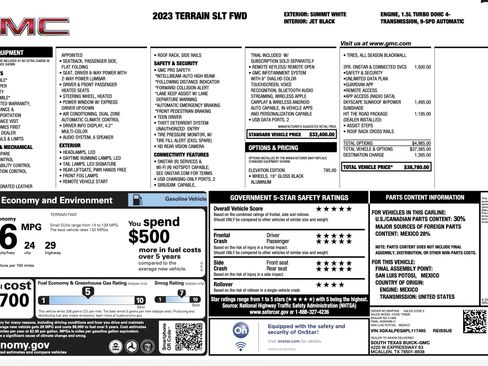 Used 2023 GMC Terrain SLT w/ LPO, 'HIT The Road' Package FWD image 3