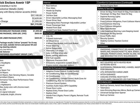 Used 2022 Buick Enclave Avenir w/ Avenir Technology Package image 52