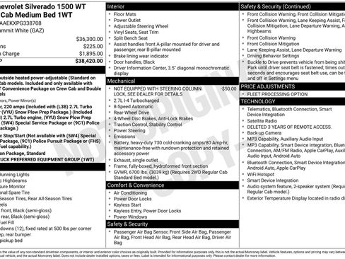 Used 2023 Chevrolet Silverado 1500 W/T RWD image 16