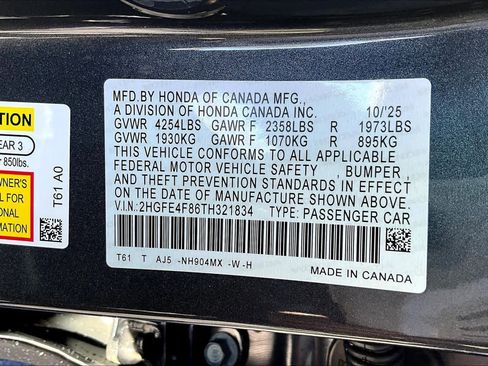 New 2026 Honda Civic Sport Touring image 18