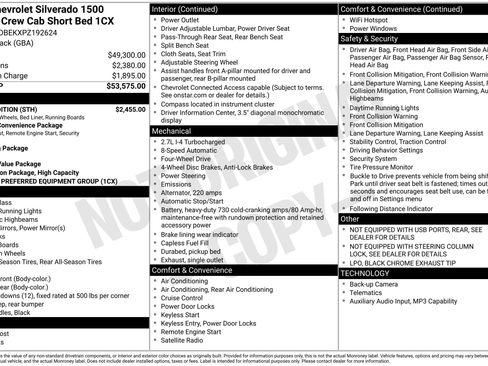 Used 2023 Chevrolet Silverado 1500 Custom w/ Rally Edition AWD/4WD image 2