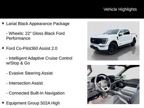 Used 2023 Ford F150 Lariat w/ Equipment Group 502A High image 11