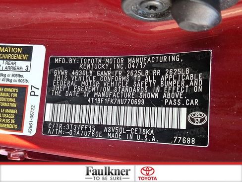 Used 2017 Toyota Camry SE image 26