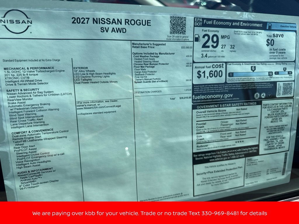New 2027 Nissan Rogue SV AWD/4WD image 41