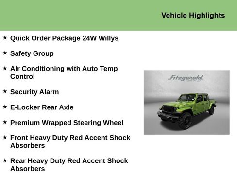 New 2026 Jeep Gladiator Willys AWD/4WD image 9